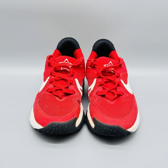 Nike Shoes Kids Boy 4.5Y Red White Black Star Runner 4 Athletic Running Sneakers - Picture 3 of 12
